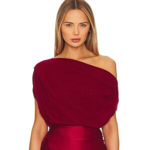 Asymmetric Drape Sweater RED; The Sei; Size: S